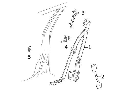Seat Belt for 2000 Saturn LW2 #0