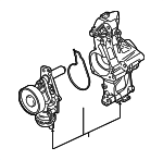 11515B51A33 - Cooling System: Water Pump for BMW: 340i, 340i GT xDrive, 340i xDrive, 440i, 440i Gran Coupe, 440i xDrive, 440i xDrive Gran Coupe, 530i, 540i, 540i xDrive, 640i xDrive Gran Turismo, 740i, 740i xDrive, M240i, M240i xDrive, X3, X4 Image