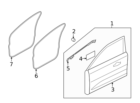 Door & Components for 2018 Lincoln MKC #0
