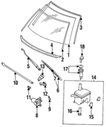 72712D4011 - Body: Glass for Nissan Image