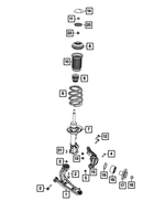 68201414AA - Front Suspension: Hex Nut for Fiat: 500L Image