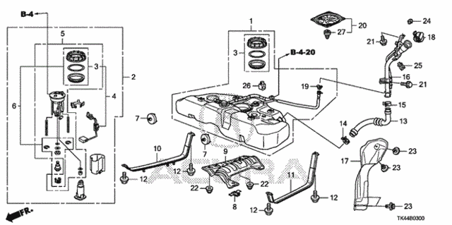 Fuel Tank (2WD) (KA/KC) for 2011 Acura TL #0