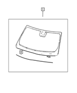 68378351AJ - Glass: Windshield for Jeep: Grand Cherokee, Grand Cherokee L Image