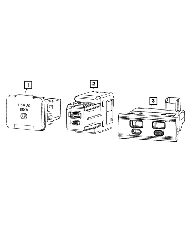 68381663AA - Electrical: Hub Media Center for Mopar Image