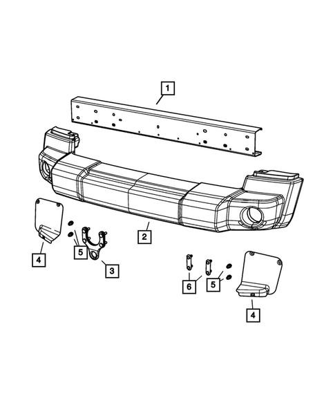 Front Bumper and Fascia for 2013 Jeep Wrangler #2