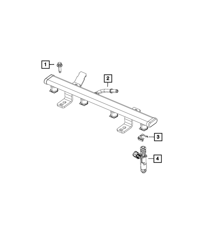 4593987AC - Fuel and Accelerator Pedal: Fuel Rail for Mopar Image