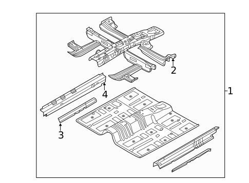 Floor & Rails for 2019 Hyundai Sonata #0