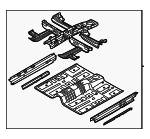 65100C2000 - Body: Front Floor Pan for Hyundai Image