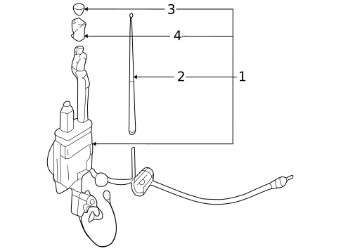 Antenna & Radio for 2002 Mitsubishi Montero #0