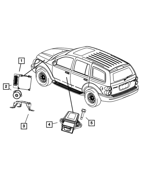 Keys, Modules and Engine Controllers for 2009 Dodge Durango #4