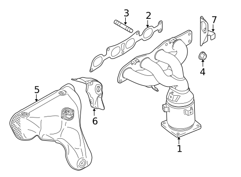 Exhaust Manifold for 2013 Suzuki SX4 #0