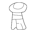 39978891 - Body: Lock Knob Guide for Volvo: S80 Image