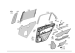 1667307301 - Rear Doors: Door Trim for Mercedes-Benz: GLE300d, GLE350, GLE400, GLE550e, GLE63 AMG, ML250, ML350, ML400, ML550, ML63 AMG Image