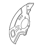 N24333261 - Brakes: Brake Dust Shield for Mazda: MX-5 Miata Image