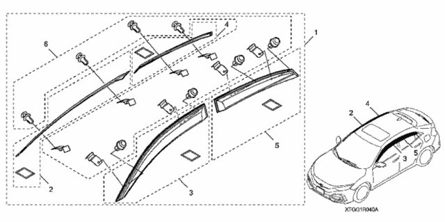 Door Visor (Sport & Type R) for 2019 Honda Civic #0