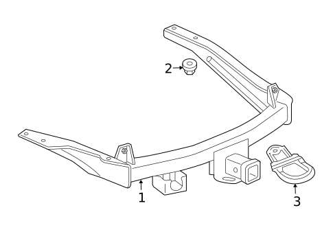 Tow Hook & Hitch for 2007 Chrysler Aspen #0