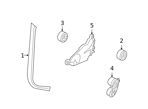 Belts & Pulleys for 2008 INFINITI G35 #0