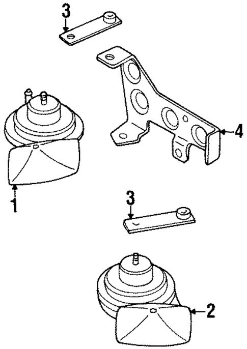 Horn for 1991 Volkswagen Passat #0