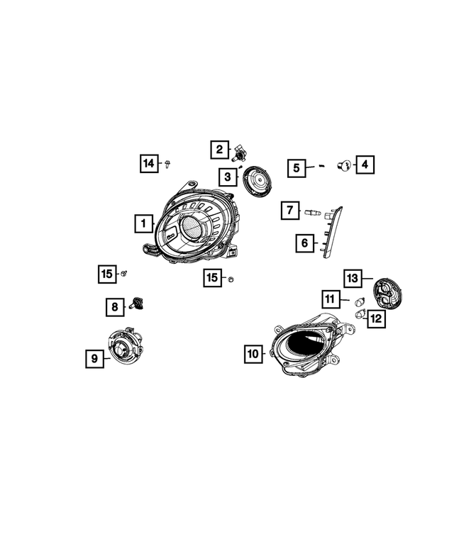 68172246AA - Electrical: Park And Turn Signal Lamp, Right for Mopar Image