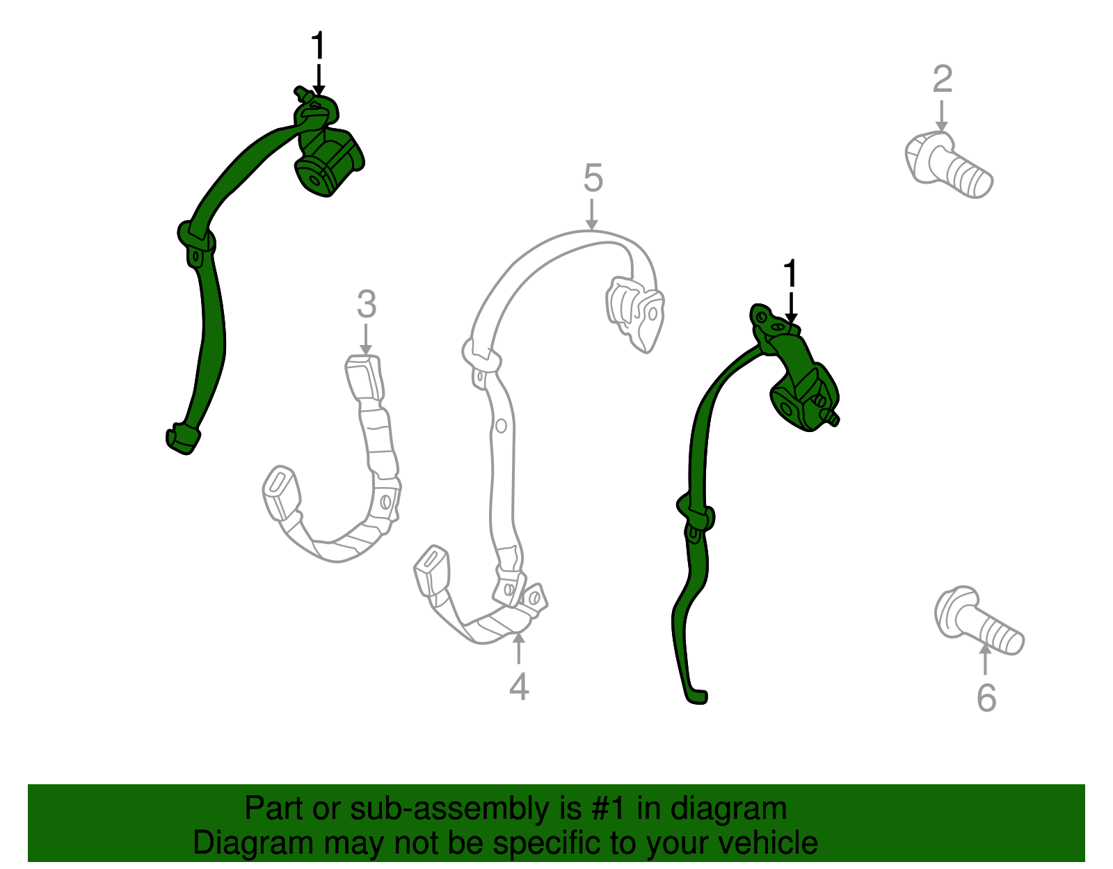 Lap & Shoulder Belt - BMW (72-11-8-201-033)