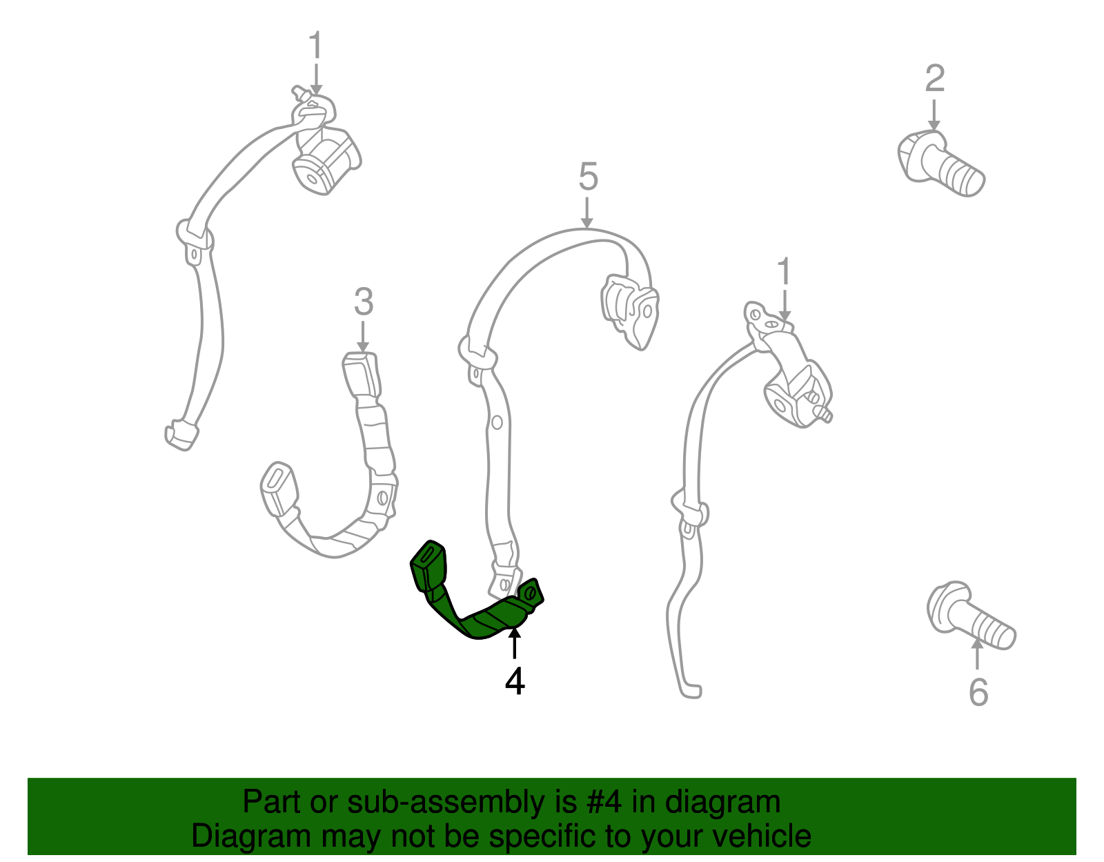 Lap Belt - BMW (72-11-7-000-403)