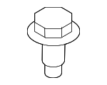 81466122G - Body: Cowl Panel Bolt for Nissan Image