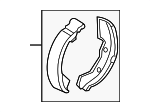 MB950212 - Brakes: Parking Brake Shoe for Mitsubishi Image image