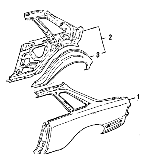 Quarter Panel & Components for 1989 Subaru DL #3