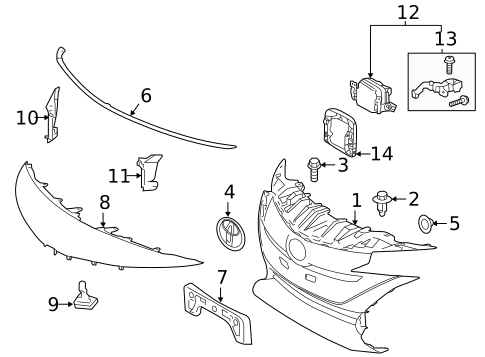 Grille & Components for 2021 Toyota Prius Prime #0