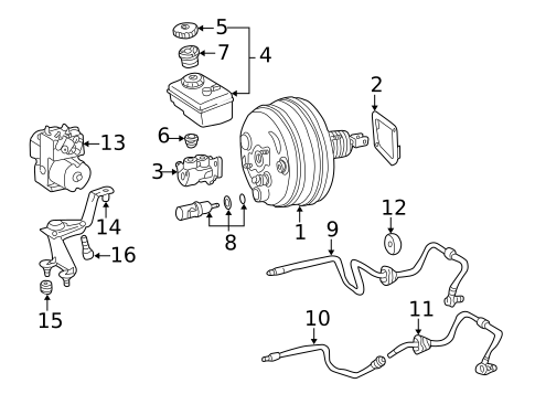 Anti-Lock Brakes for 2001 Mercedes-Benz CL500 #2