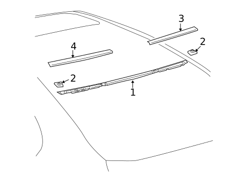 High Mounted Stop Lamp for 2017 Lexus LS460 #0