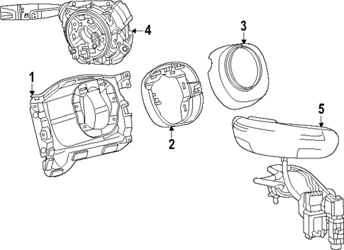 Shroud, Switches & Levers for 2025 Ram 1500 #0