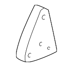 15736393 - Body: Mirror Filler for Cadillac: Escalade, Escalade ESV | Chevrolet: Silverado 1500, Silverado 1500 Classic, Silverado 1500 HD, Silverado 1500 HD Classic, Silverado 2500, Silverado 2500 HD, Silverado 2500 HD Classic, Silverado 3500, Silverado 3500 Classic, Silverado 3500 HD, Suburban 1500, Suburban 2500, Tahoe | GMC: Sierra 1500, Sierra 1500 Classic, Sierra 1500 HD, Sierra 1500 HD Classic, Sierra 2500, Sierra 2500 HD, Sierra 2500 HD Classic, Sierra 3500, Sierra 3500 Classic, Sierra 3500 HD, Yukon, Yukon XL 1500, Yukon XL 2500 Image