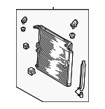 88460AZ032 - HVAC: Condenser Assembly for Toyota: 4Runner Image