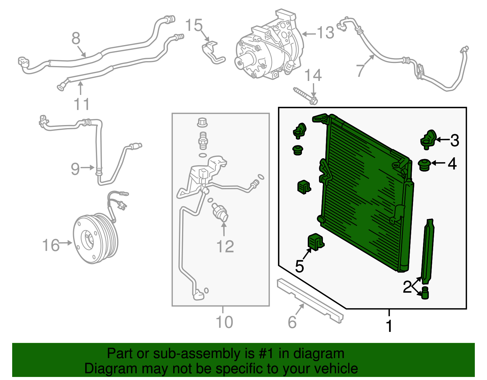 2021-2024 Toyota 4Runner Condenser Assembly 88460-60480 | Toyota Parts ...