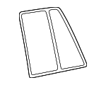 6W7Z54255A61AA - Body: Door Reveal Molding for Ford: Crown Victoria Image