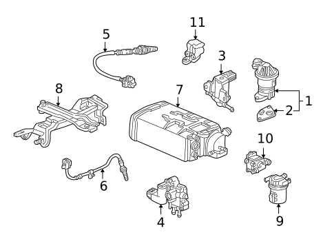 Emission Components for 2000 Honda Accord #1