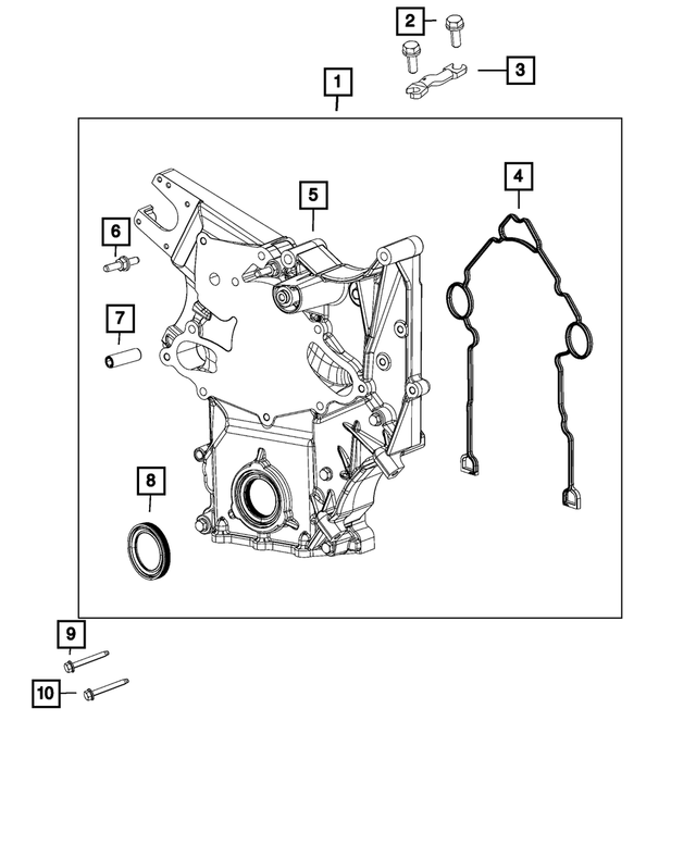 53034126AA - Engine: Alternator And Compressor Bracket for Mopar Image