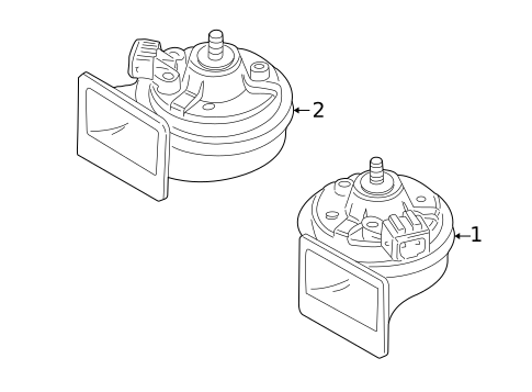 Horn for 2005 Volkswagen Golf #0