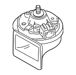 4K6951223 - Electrical: Horn for Volkswagen: Beetle, Cabrio, Cabriolet, Corrado, EuroVan, Golf, Jetta, Passat Image