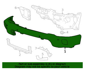 2024-2025 Chevrolet Bumper 84913616 | TascaParts.com