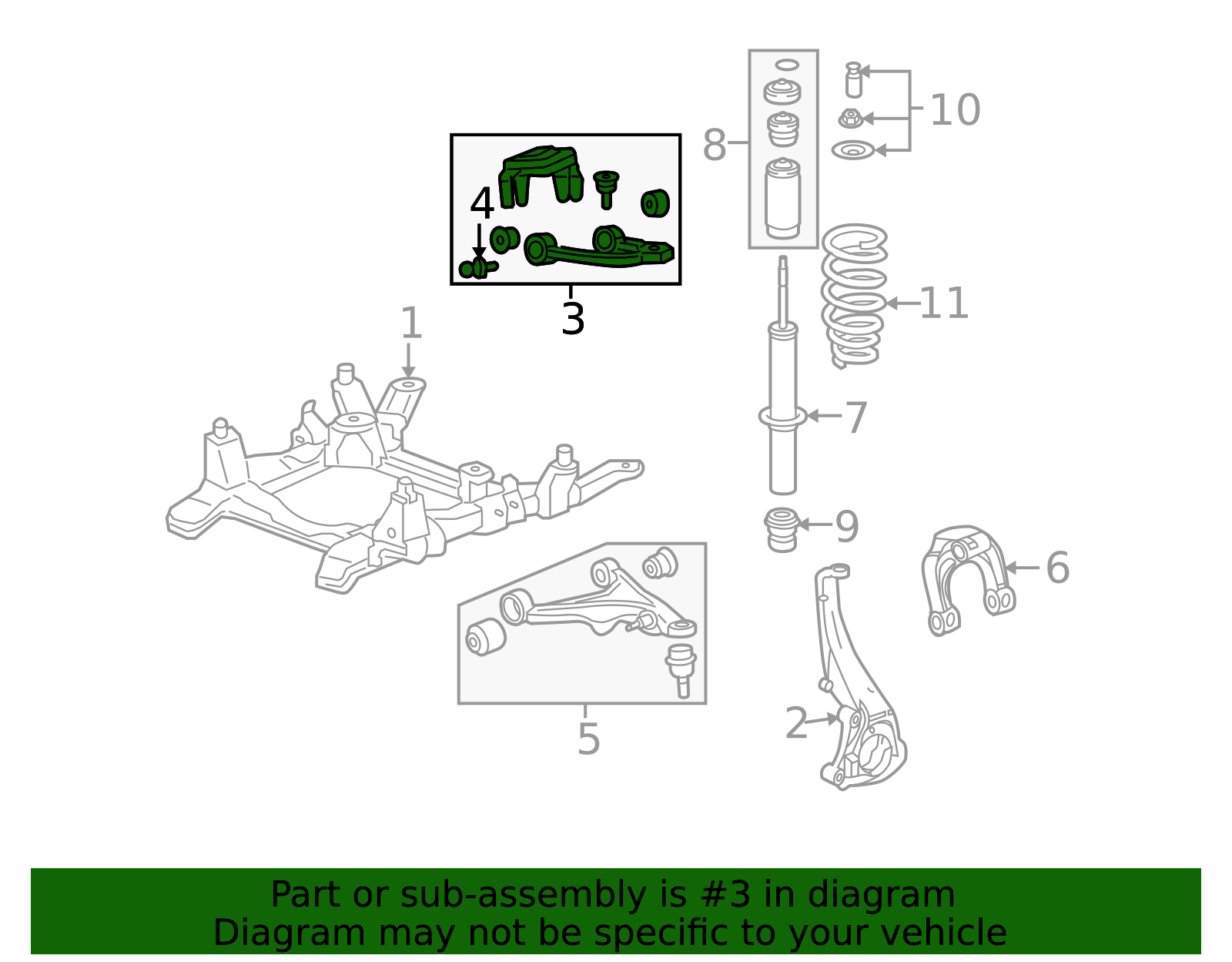 2006-2010 Cadillac STS Suspension Control Arm 19207760 GM ...