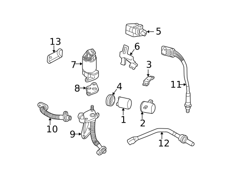 Emission System for 1997 Buick Park Avenue #1