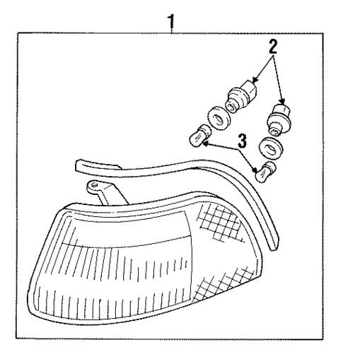 Side Marker Lamps for 1990 Acura Integra #0
