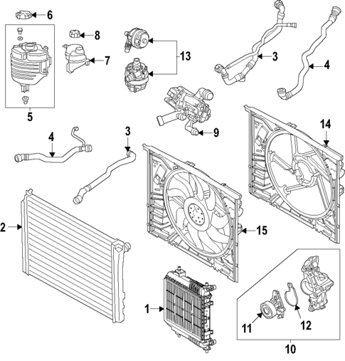 Cooling System for 2020 BMW M340i #0