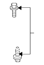 90110SE7000 - Body: Reinforced Beam Bolt for Honda: Accord, Accord Crosstour, Civic, CR-V, Crosstour, Element, Fit, HR-V, Odyssey, Pilot, Ridgeline Image