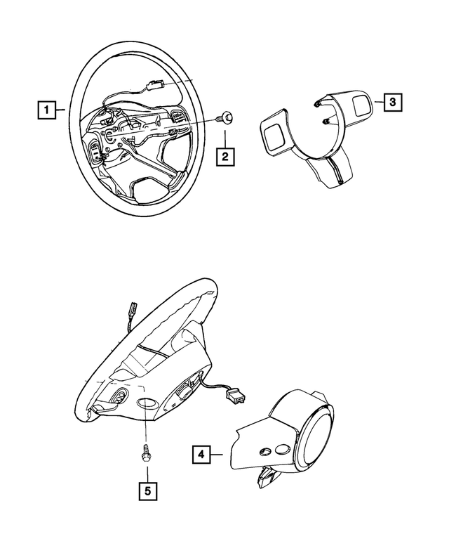 5LW751X9AB - Steering: Steering Wheel for Mopar Image