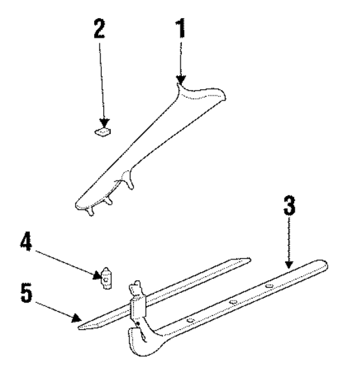 Interior Trim - Pillars for 2001 Pontiac Grand Prix #1
