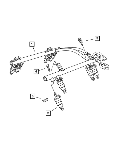 Fuel Rail for 2001 Jeep Cherokee #0