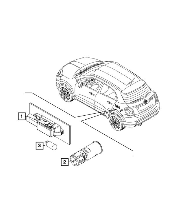 68124745AA - Electrical: Courtesy Lamp for Mopar Image